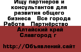 Ищу партнеров и консультантов для развития общего бизнеса - Все города Работа » Партнёрство   . Алтайский край,Славгород г.